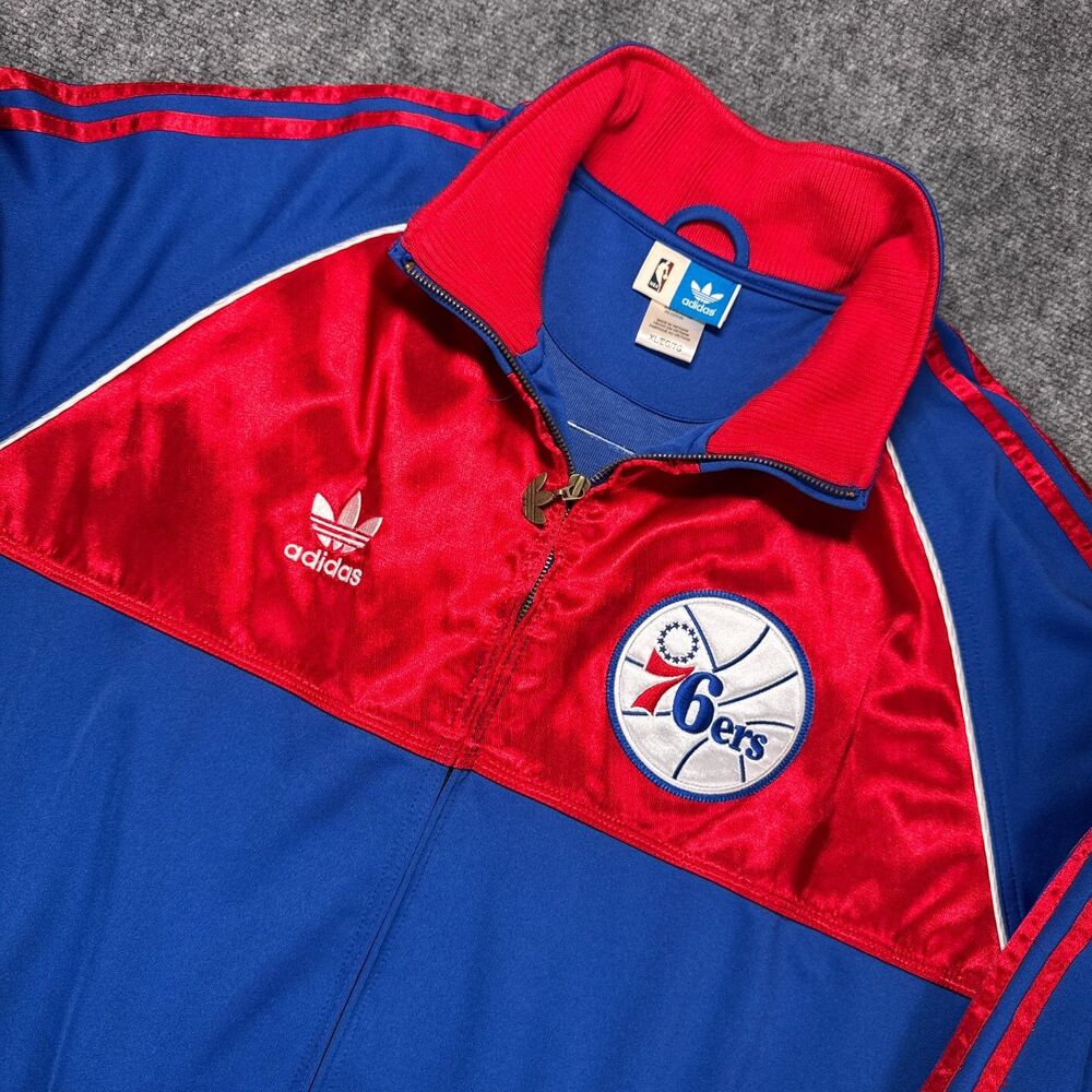 Vintage Adidas Originals Philadelphia 76ers NBA Championship Track Jacket XL